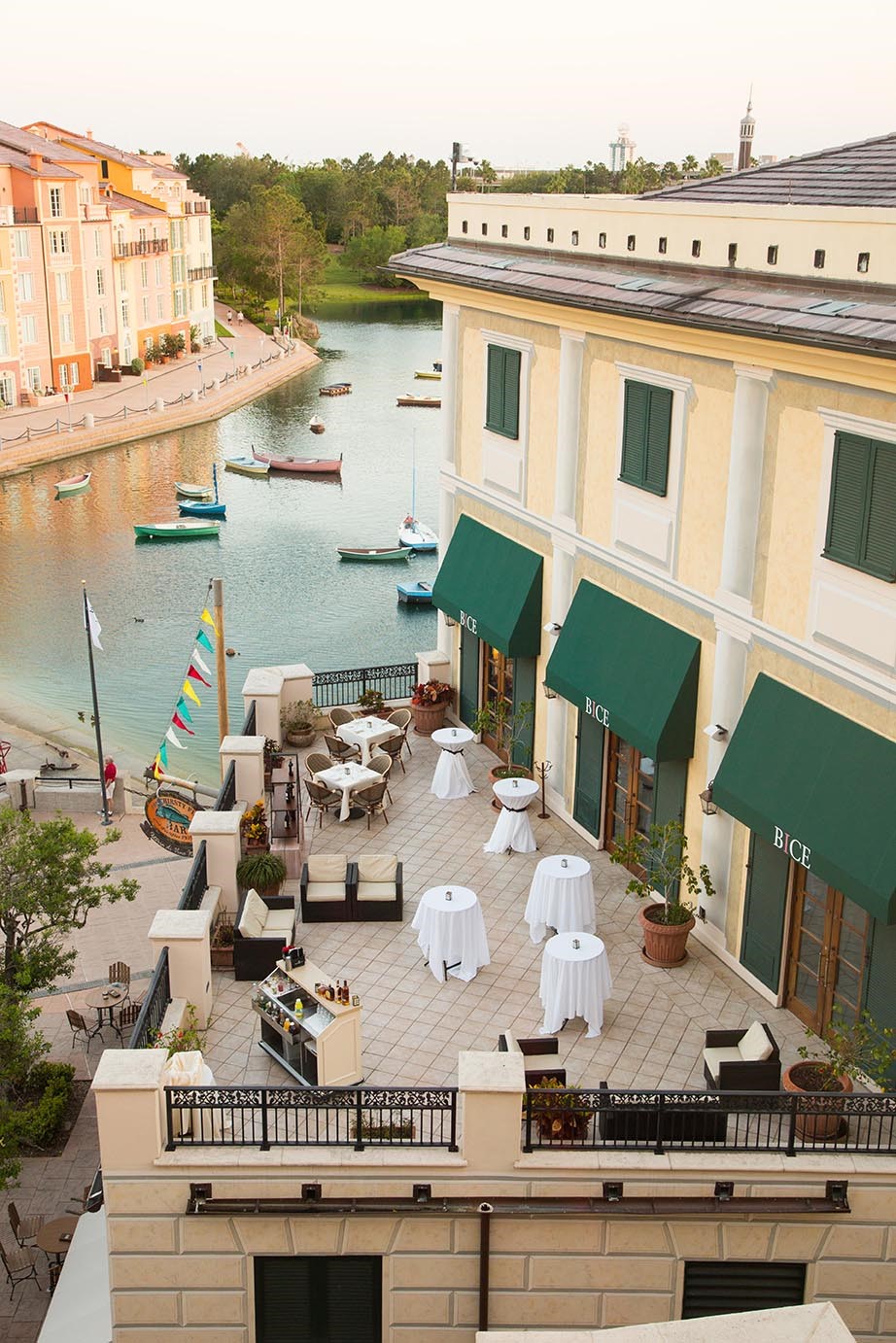 Elegant interior at BiCE Italian Restaurants Dubai