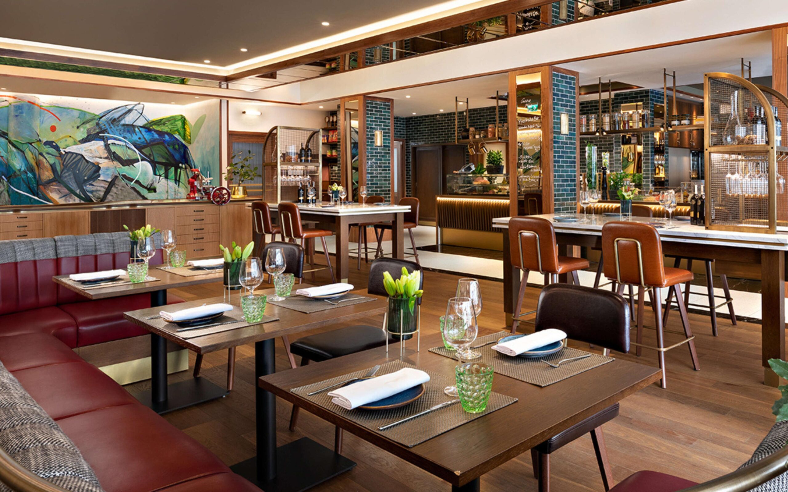 Guests enjoying dinner at Cucina Mia Restaurants in Dubai