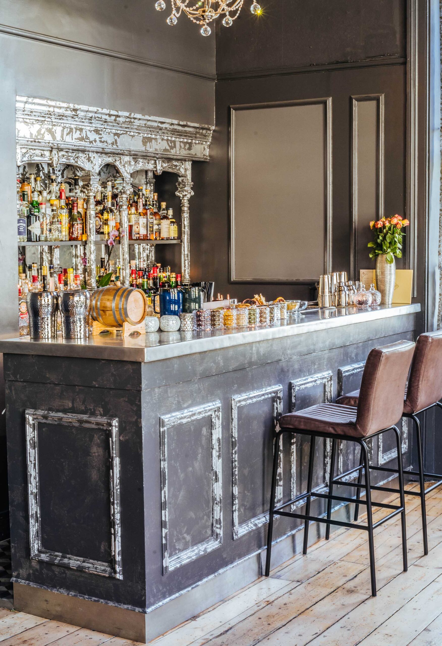 Elegant interior of Salotto 900 Italian Restaurants Dubai