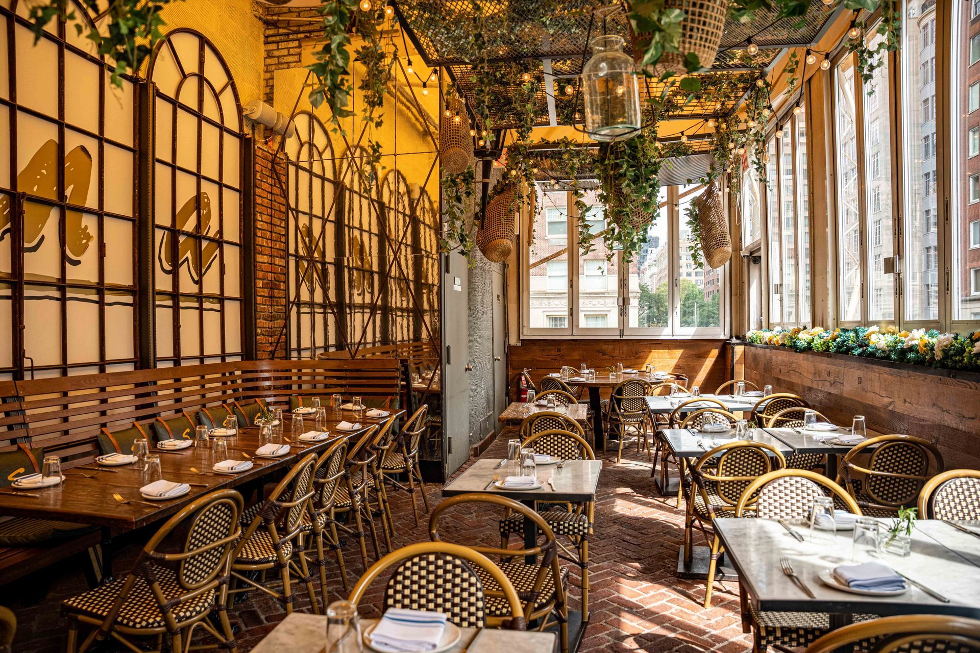 Elegant Interior of Serafina Restaurants in Dubai